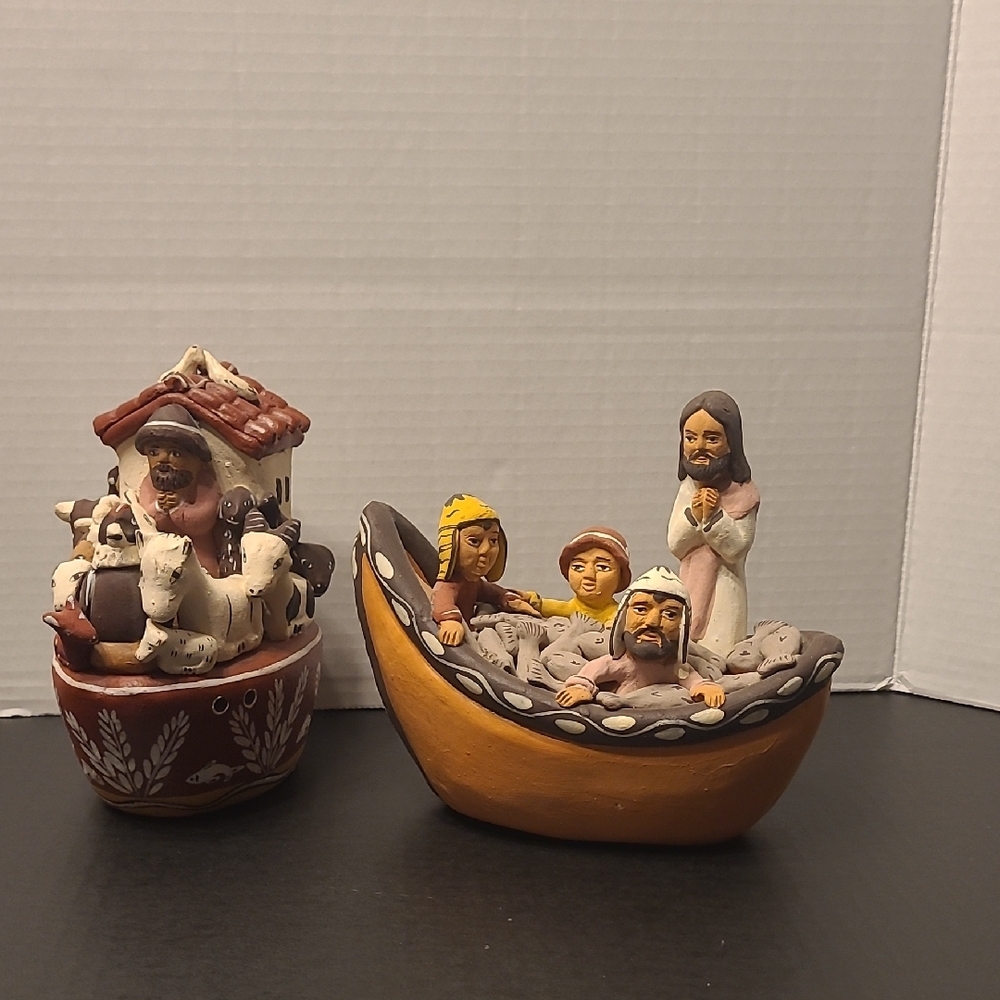 💣Handcrafted IMPORTS Ceramic MADE IN PERU RELIGOUS Scene Set